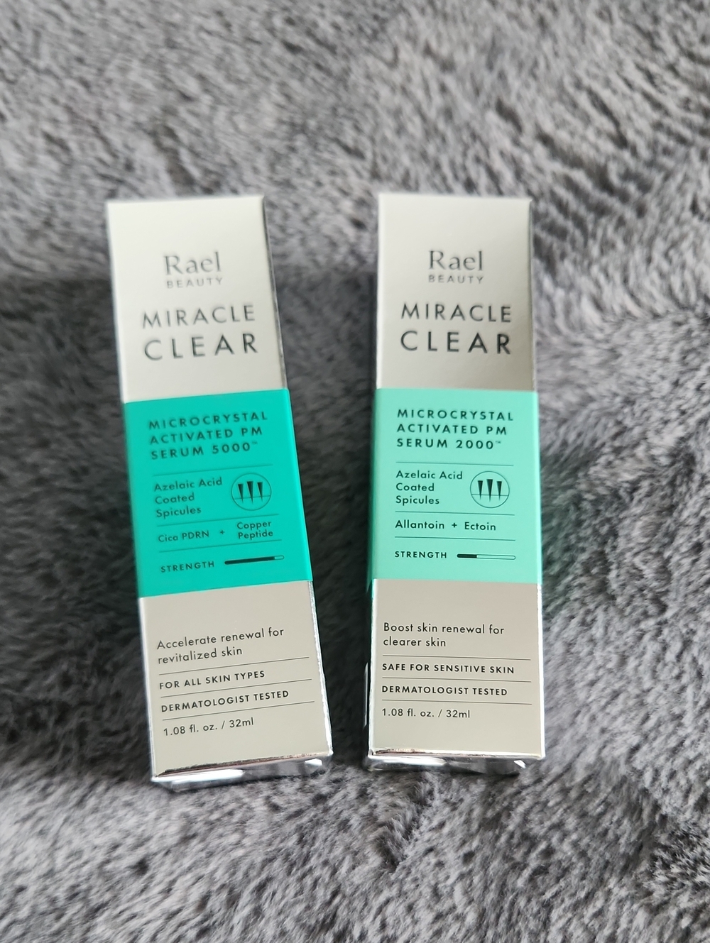 Rael Beauty Miracle Clear Microcrystal PM Serum - Mint Green